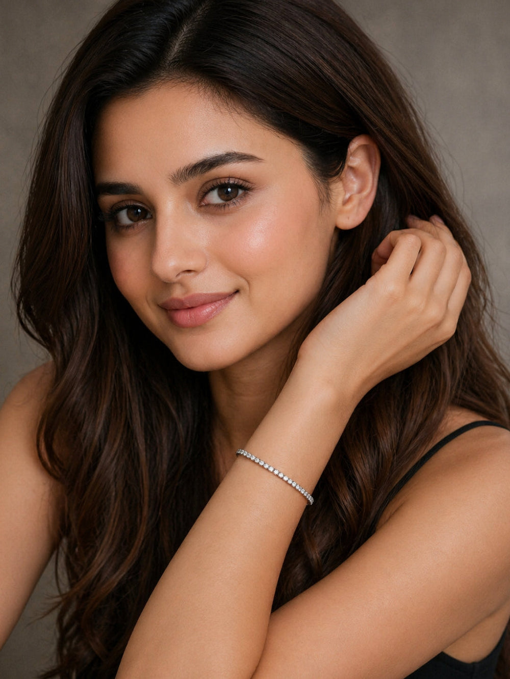 925 silver bracelet for women featuring sparkling zircon stones