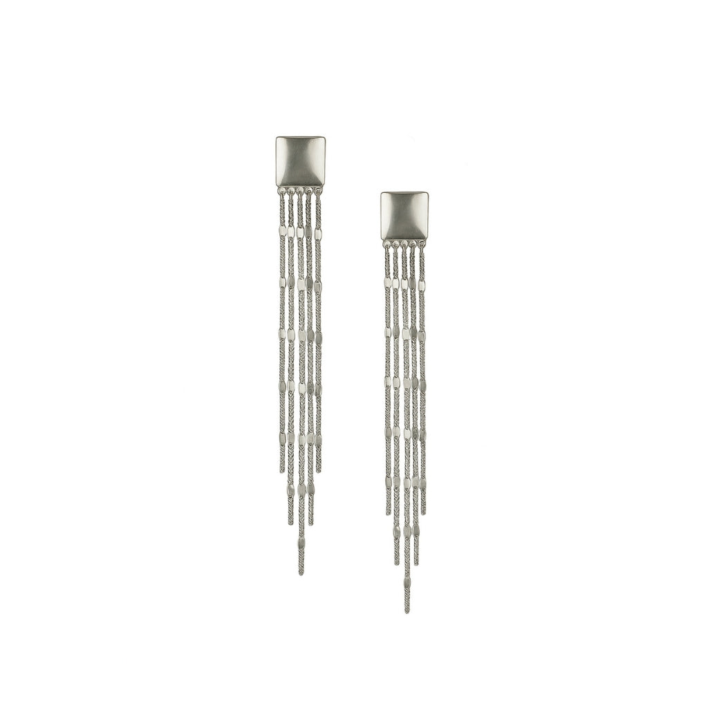 Axora Life 925 sterling silver multi strand tassel earrings for women