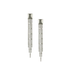 Axora Life 925 sterling silver multi strand tassel earrings for women