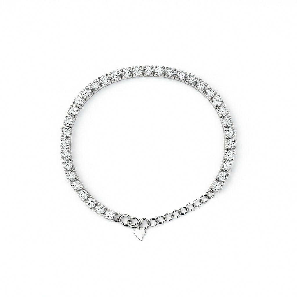 Axora Life 925 sterling silver zircon tennis bracelet for women