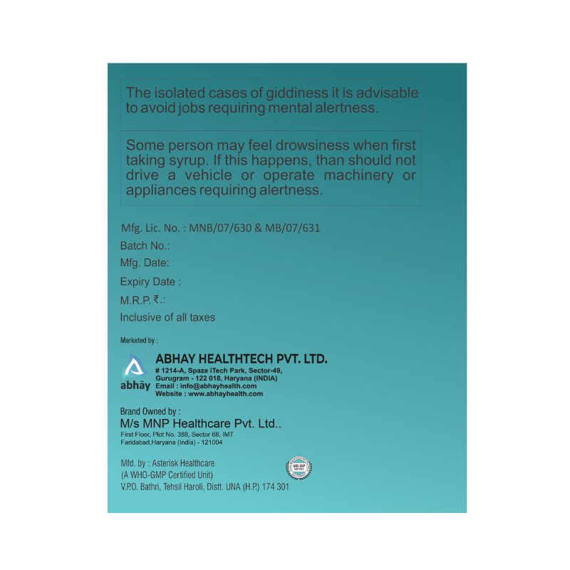 Assure Surecyp Syrup Cyproheptadine HCL, Tricholine Citrate & Sorbitol  200ml
