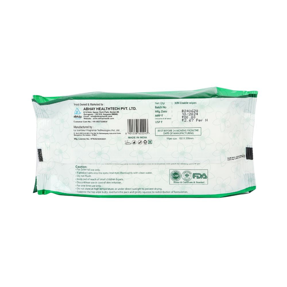 Sunscreen SPF Wipes 30 X Pack of 2