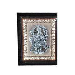 Elegant Pure Silver Leaf Idols with LED Light Frame Home Decor 10g