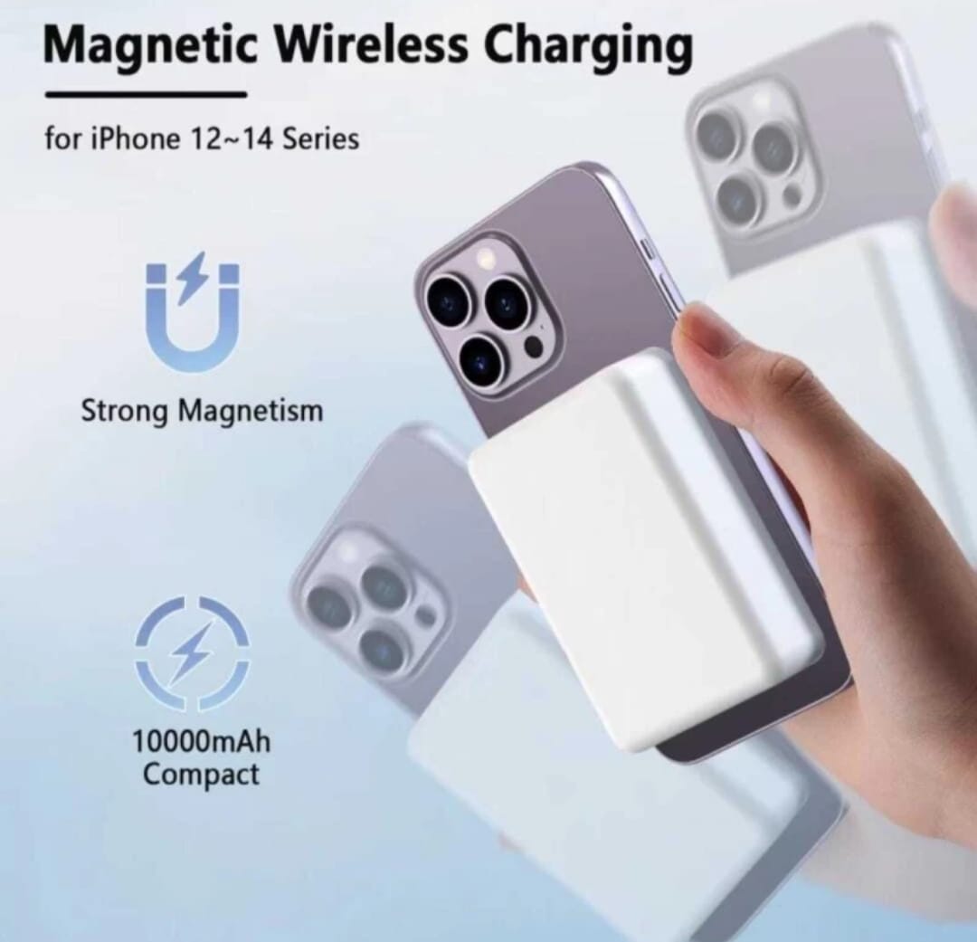 Magsafe Wireless Power Bank, 10000 mAh, Rapid Charge