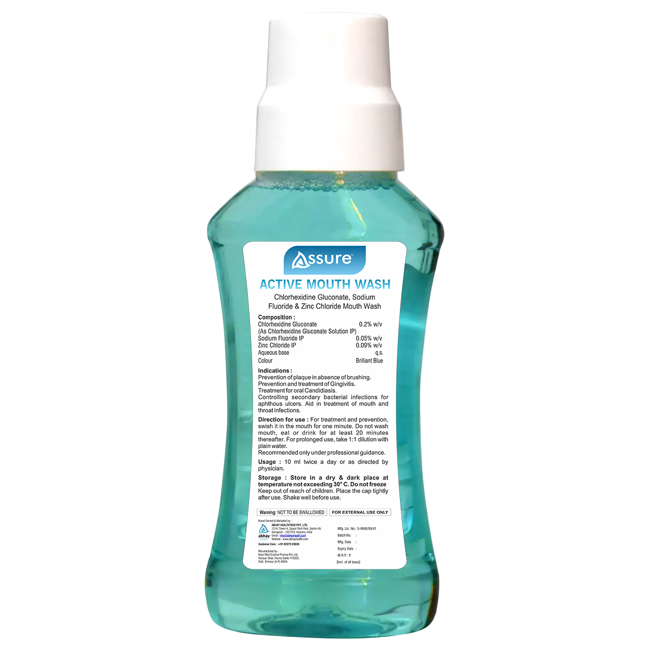 this images shows a mouth which is alcohol free mouthwash      
sodium fluoride mouthwash   
