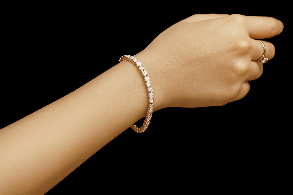 Silver Elegant CZ Tennis Bracelet