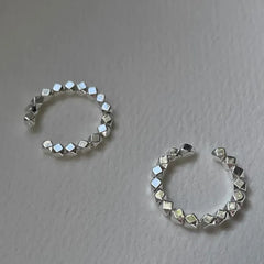 Minimalist Geometric 925 Silver Ear Cuff – Adjustable & Stylish