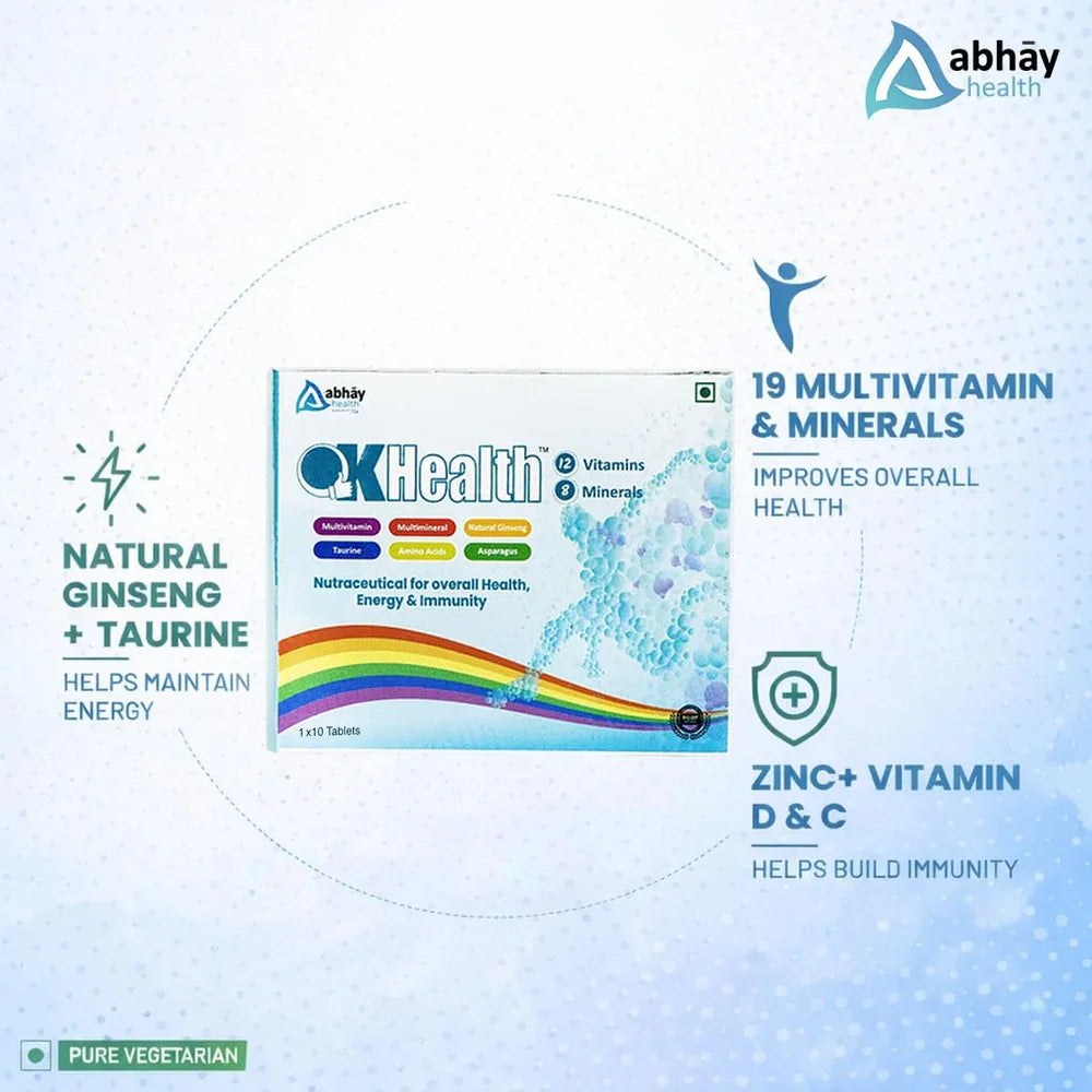 OKHEALTH Multiviatmin -10 Tablets for Men & Women