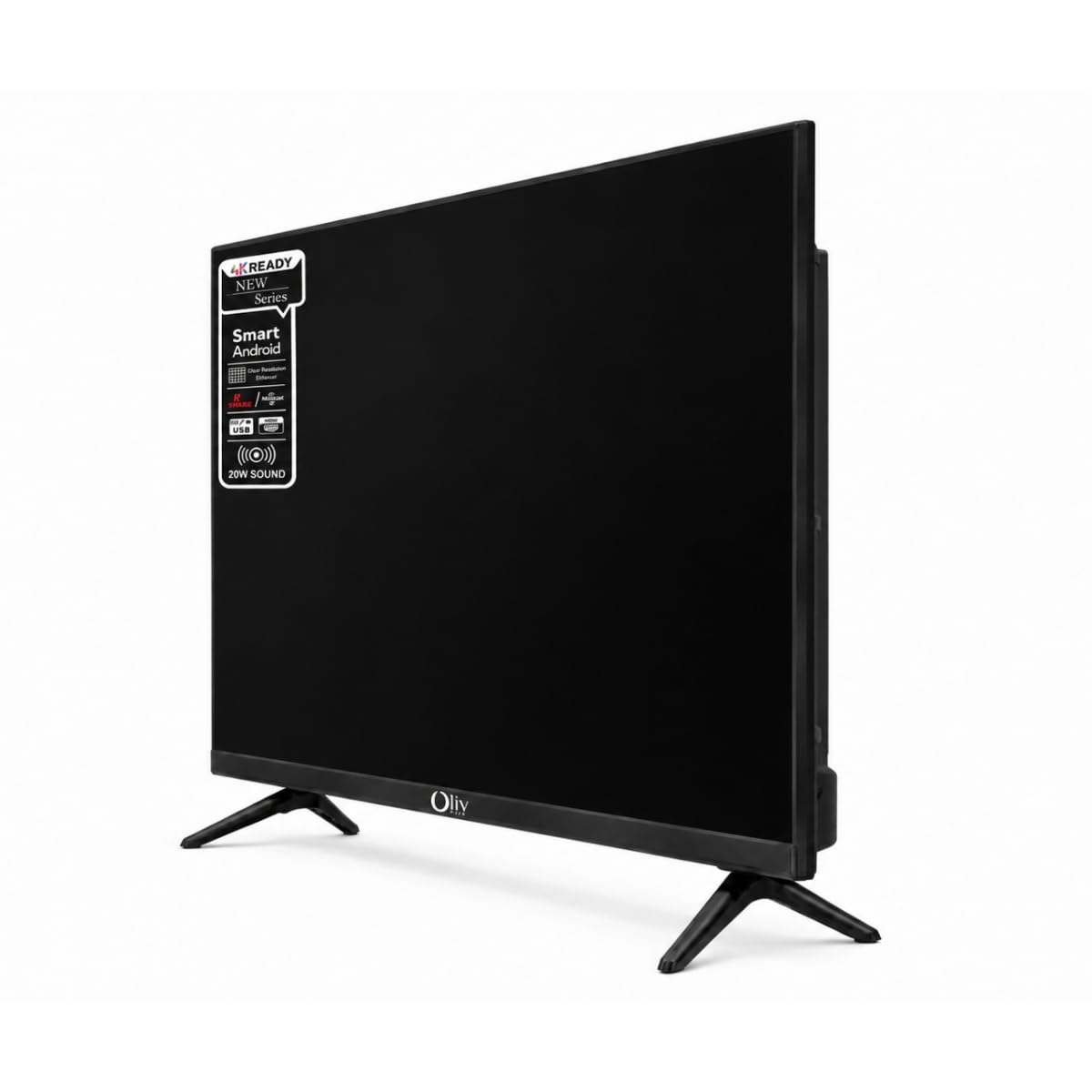 OlivLife 43 Inch 4K Ultra HD Smart Google LED TV |  with Voice Remote | Black (Copy)
