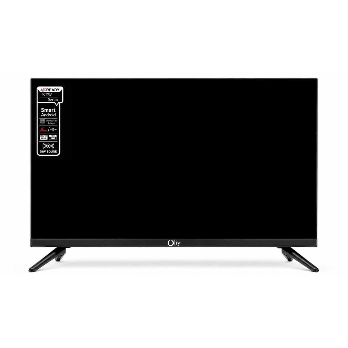 OlivLife 43 Inch 4K Ultra HD Smart Google LED TV |  with Voice Remote | Black (Copy)